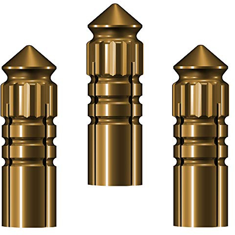 Mission F-Protect Schutzabdeckung für Dartpfeile/Flights, gold, 5 sets (15)