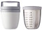 Mepal Set Ellipse Lunchpot mit Fruitpot Lunchbox Essensbehälter (weiß)