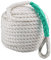 CarBole Nylon Mooring Rope, Multi-functional Dock Line Rope 12mm*61m for Survival | Boating | Sports | Camping | Sailing | Hiking (White) (5850LB)