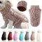 Hunde-Rollkragen-Strickpullover, Mantel, Winterwärmer, dicker Pullover, für kleine, mittelgroße und große Hunde, Welpen, Katzen, Größe M, Khaki