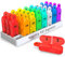 Monthly Pill Box Organiser 2 Times A Day Am Pm, Medicine Box with 32 Compartments to Hold Vitamin Pills, Tablet Box with Easy Open Design for Children Elder and Arthritic Hands