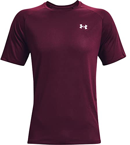 Under Armour Mens Tech Training T-Shirt Dark Maroon L