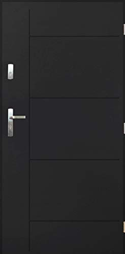 Tür Pantor SWING Nano Advance Haustür Volltür Eingangstür Größe 90, 80 Links ([90] 990 x 2065 mit einem Türrahmen Anthrazit)