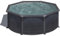 Gre Piscina KIT300GF Kea. - Piscina de Acero Elevada,Redonda con Aspecto Acero Grafito. Piscinas Desmontables para Jardín. 300 x 120 cm.