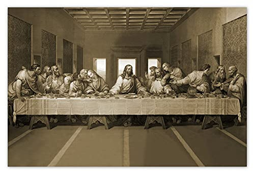 H3904 Wandtattoo, Motiv Das letzte Abendmahl, Jesus, 60 x 40 cm
