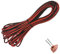 OMIGA 20 Metri 22AWG Cavo Piatto PVC Cavo Flessibile 2 Conduttori Elettrico con Buona Flessibilità per L'Installazione di Elettrodomestici a Basso Consumo LED (Rosso/Nero)