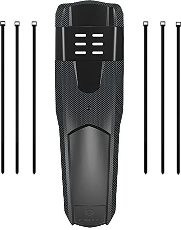 Fahrrad Schutzblech,MoreChioce Schutzbleche Mountainbike Vorne/Hinten Spritzschutz Kotflügel Kohlefaser Textur Fahrrad Mudguard mit 4 Kabelbindern für Gabeln über 27,5/70cm