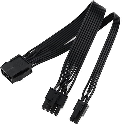 SEMINISMAR CPU 8-polig auf CPU 8-polig + 4-polig Motherboard Stromverlängerungskabel ATX Stromkabel 8-polig EPS 12V (0.25 m)