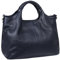 Iswee Geldbörse aus echtem Leder für Damen, Geldbörsen und Handtaschen, Schultertasche, Designer-Tragegriff, marineblau