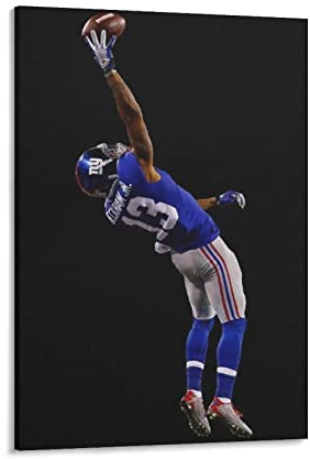 Odell Beckham Jr Fußball Catcher Poster Kunst Poster Leinwand Gemälde Dekor Wanddruck Foto Zuhause Modern Dekorative Poster 60 x 90 cm