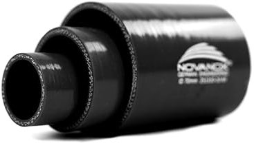 NovaNox® Tuyau en silicone 0,1 m - Pour radiateur - Taille au choix - Diamètre intérieur : Ø 22 mm - Couleur : noir