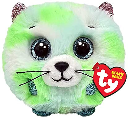 TY Evie Katze Beanie Balls 3 | Beanie Baby Weiches Plüschtier | Sammlerstück Kuscheliger Stoffteddy