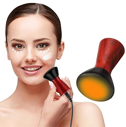 VEXIGO Elektrisches Hot Bian Stone Gesichts-Guasha-Massagegerät, Naturstein-Massage | Hautkratzen, Hals-Augen-Lifting, Beauty Spa, USB-Stecker kann an mobile Stromversorgung angeschlossen werden