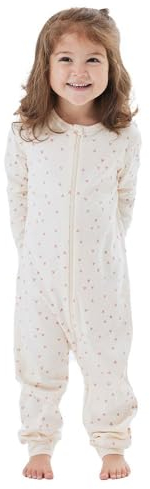 NAME IT Baby - Mädchen Nbfnightsuit Zip Buttercream Hearts Noos, Buttercream, 86