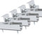 Aurinktron montage pour 1 modules PV, 4 Support de rail en aluminium de 12cm+ 4 Extrémité 30 MM/35 MM Supports en Z Modules| Kit de Support de Panneau Solaire pour toit plat trapézoïdal
