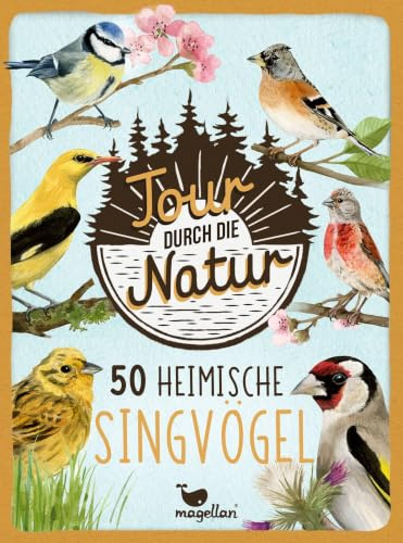 Tour durch die Natur - 50 heimische Singvögel: Bestimmungskarten-Set mit 50 Arten für Kinder ab 8 Jahren