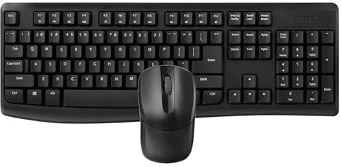 Rapoo | Ratón y Teclado Inalámbrico X1800Pro (Ratón y Teclado Bluetooth, Resistente a Las Salpicaduras, Batería Duradera, Univer) Color Negro