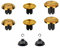 Ceozon Replacement Metal Thumbsticks for Ps5 Ps4 Ps5 Edge Controller 6 in 1 Swap Analog Joystick Thumb Grips Accessories Gold