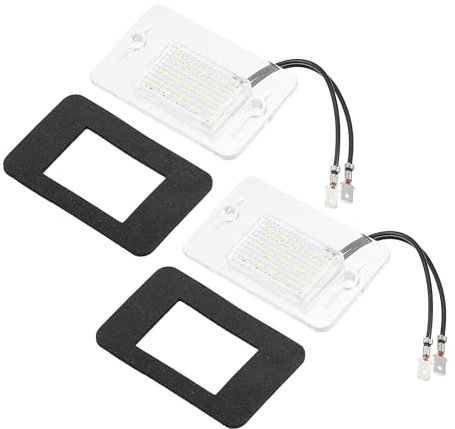X AUTOHAUX Car Exterior LED License Number Plate Light White Light Fit for Land Rover Discovery 1994-2004 No.XFC500050 - Pack of 2