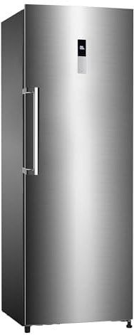 SCHOEPF – KS373IX Vollraum-Kühlschrank 185 cm – Edelstahl – 373 L – No-Frost Technologie – freistehend – leiser Betrieb 40 dB – höhenverstellbare Füße – regelbares Thermostat – Jahresverbrauch 119 kWh