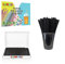SHARRLA Paper Straws,150 Pack Paper Drinking Straws, Bio-Degradable Drinking Paper Straws Wedding Party, Party Straws, Restaurant, Juice Drinking Straws (150Pcs Black)