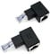 JZK 2-Pack 90 Degree Ethernet RJ45 Male to Female Right Angle Adapter - Compatible with Cat6/Cat5e Ethernet Adapter