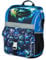 Baagl Schulranzen Jungen für 1. Klasse - Ergonomische Schultasche für Kinder - Schulrucksack mit Brustgurt - Grundschule Ranzen Tornister (Rennauto)
