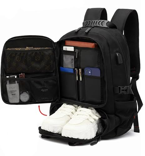 Sac à dos sac à dos d'affaires pour hommes 18,4pouces avec grand sac à dos d'école 80litres activités sport escalade voyages déplacements domicile-travail A4 PC école hydrofuge lycéens unisexe