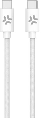 Celly USB-C > USB-C Baumwollgeflechtkabel Weiß 1,5 Meter