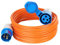 10M Heavy Duty Caravan Hook Up Cable - 240V 16A Orange Mains Power Lead Ideal for Campervans & Motorhomes