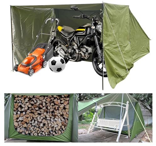 YSMSMZJK Abris De Jardin avec Toile D'ombrage Amovible Abri De Jardin Convient pour Le Camping Et Le Vélo Rangement Extérieur Rangement Extérieur