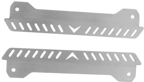 Abaodam Rc Car Seitenpedale 1 Paar aus Metall, Silberne Pedalplatten