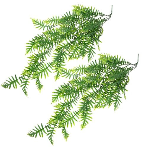 MUSISALY 2piezas Colgantes Artificiales De Helecho Simuladas para Decoración De Pared y Jardín para y
