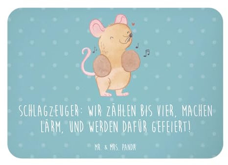 Mr. & Mrs. Panda Magnet Schlagzeuger Stolz - Geschenk, Musik, Musikliebhaber, Dynamik, musikalische Dynamik, Instrument, zählen bis Vier,