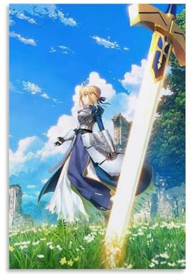 Warrior Warrior Sword Legend King Arthur Anime Poster Poster Dekorative Malerei Leinwand Wandkunst Wohnzimmer Poster Schlafzimmer Malerei,Wandkunst Bilddruck Moderne Familienzimmer Dekor 20x30inch(50x