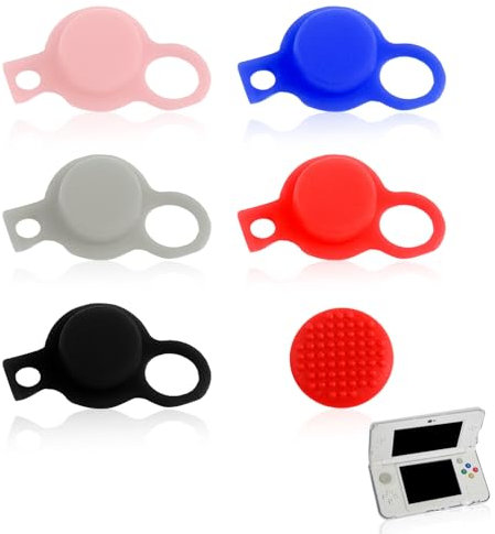 6 pezzi C-Stick di ricambio per Nintendo 3DS/2DS XL – Cover Joystick in 5 colori per New 3DS/3DS XL/2DS XL – Analogico Joystick compatibile con Nintendo