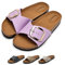 Torotto Pantoletten Damen Sandalen Latschen Schlappen Hausschuhe Bequeme Verstellbare Schnalle(lila,39 EU)