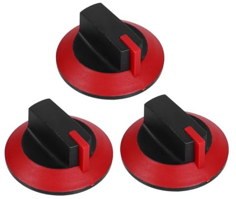 TOPPERFUN 3pcs Replacement Knob for Stove Oven Plastic Stove Knob Rotary Switch and Kitchen Use