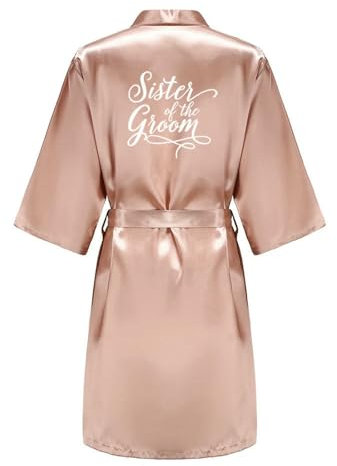 Gyios Bademantel Damen Rose Satin Team Braut Brautjungfer Robe Hochzeit Kleid Frauen Anziehen Nachtwäsche Mutter Maid of Ehren Kimono-als Foto Show_k-m
