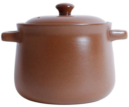 Kochtopf Keramik-Suppentopf Auflaufform Tontopf mit Deckel Griffdeckel Terrine aus Reiner Keramik Suppentopf aus Ton zum Kochen von Hot Pot Dolsot Bibimbap und Suppe 6,2 l