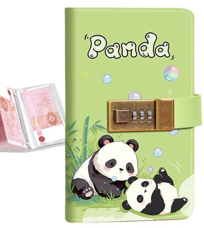 Money Saving Book - Cash Organizer with Combination Lock for Budget Challenge | Binder Style Notebook with Envelopes, Secure Banknote Holder for Education Finance Management Kids Adults Beginners