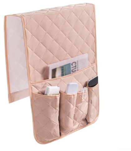 Organizational Storage Bag for Air Conditioning Remote Control at Home (Beige)