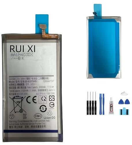 RUI XI Akku kompatibel für Samsung Galaxy S10E SM-G9700 SM-G970F SM-G970W 3100mAh EB-BG970ABU