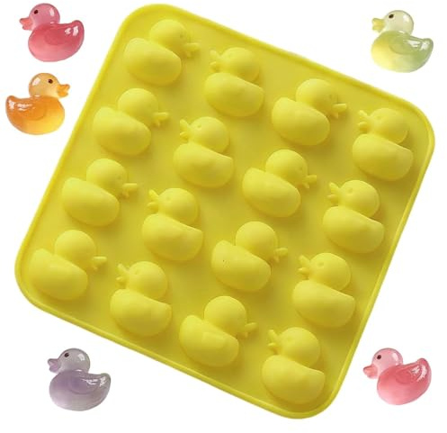 Duck Shaped Cake Chocolate Mould – Reusable Non-Stick Silicone Moulds for Baking, Ice, Jelly and Sweet Moulds, Ideal for Kids Party Treats and Gifts