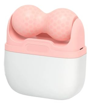 Vyloky 2-in-1 Gesichts-Eisroller mit Aufbewahrungsbox, Kältetherapie Massagegerät für Gesicht & Körper, Kühlender Beauty-Roller zur Beruhigung & Straffung der Haut (Pink)