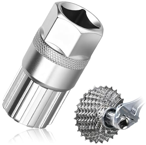 Bicycle Freewheel Removal Tool,Bike Cassette Removal Tool for 6-12 Speed | Carbon Steel Freewheel Lockring Remover,Bottom Bracket Repair Tools,Cassette Remover Compatibility with Shimano Sunrace Dnp