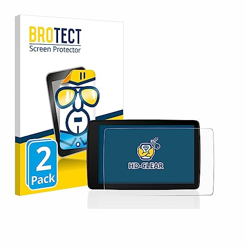 brotect Protection Film compatible with BMW Motorrad Navigator VI | 2 Pack Clear Screen Protection Made in Germany High Clarity Anti-Scratch Anti-Fingerprints Case-Friendly Bubble-Free