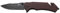 THIRD Navaja K2771RBS, Mango de G10 Bicolor Negro y Rojo patrón Panal de Abejas, Hoja de Acero INOX 420 Acabado en Negro de 9,2 cm con Sierra. Cutter, Funda Punta rompevidrio