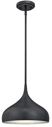 Westinghouse Lighting Einflammige Pendelleuchte, Ausführung mattgebürstetes Gun Metall, Glas, 1 W, 30 x 30 x 105 cm, 6329440