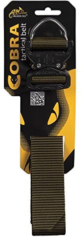 Helikon-Tex Patrol Line, Cobra Tactical D-Ring Gürtel FX45 Olivgrün, bis zu 40 Hosen Größe / 129,5 cm Gürtellänge